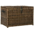 thumbnail image 1 of happimess Michael 35" Wicker Storage Trunk, Brown, 1 of 4