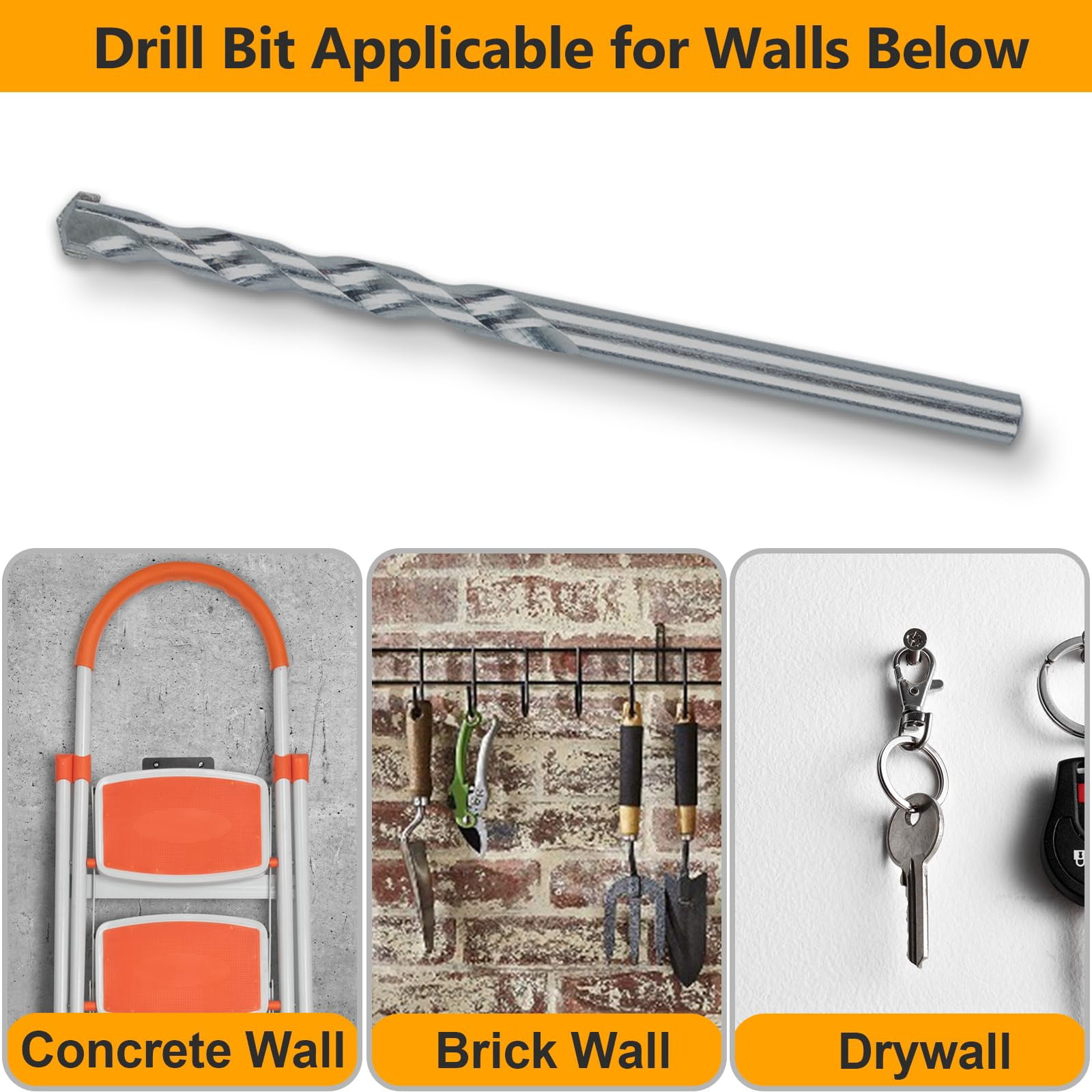 Drywall Anchors Assortment Kit for Sheetrock Concrete Brick, 350Pcs Wall Anchors and Flat Head Screws, 5 Sizes Picture Hanging Set for Bedroom/Office Wall Art Decor, House Warming Gifts New Home