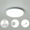 thumbnail image 5 of Quickway Imports QI004032 6 x 1.50 in. 20W Plastic Round LED Ceiling 6500K Flush Mount Light Fixture, White, 5 of 7