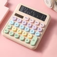 thumbnail image 1 of Solar Calculator with Mechanical Keys | 12-Digit Scientific Calculator | Dual Power Solar and Battery | Large Lcd Display for Home, School, and Office Use, 1 of 3