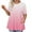 Pink, variant on Posijego Plus Size Tops for Women Short Sleeve Casual Tee Gradient Graphic T Shirts Loose Tunic Tops with Pockets