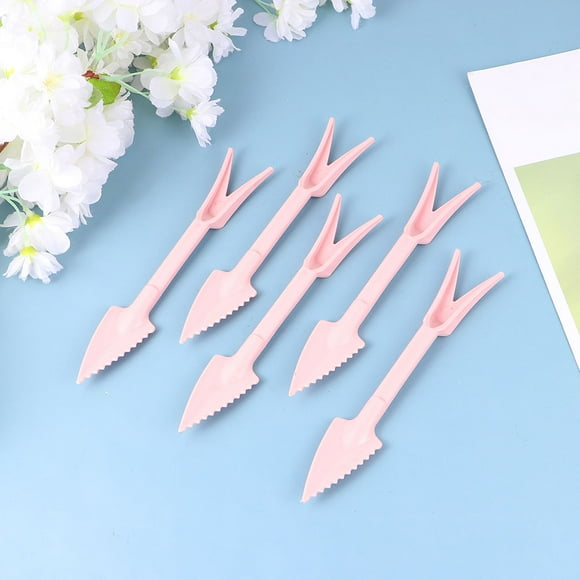 OULII 10 Sets Farming Tools Pink Ergonomic Grip for Gardening Tasks and Care