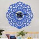 thumbnail image 1 of Reloj de Pared Islámico, Relojes de para Musulmán Eid Ramadan, de Dormitorio, Cocina, Oficina en Casa Azul Baoblaze reloj de pared moderno, 1 of 7