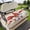 red, variant on Golf Cart Seat Covers for 2 Seater, Spring Floral Soft Microfiber Cart Seat Towel Blanket, Botanical Flower Leaf Plant Absorbent Breathable Non Slip Bench Seats Protector for Golf Course 51"x31"
