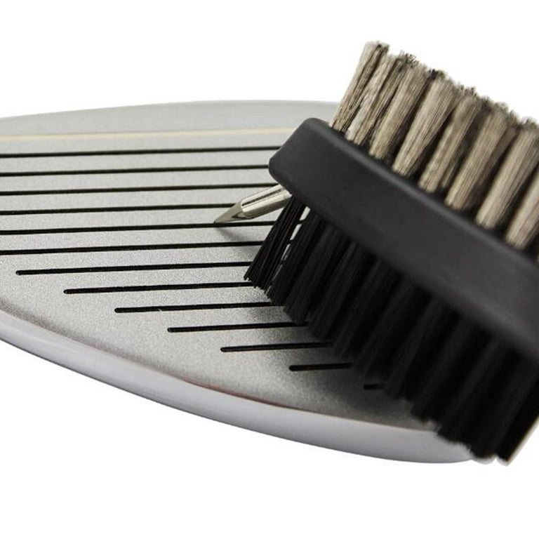 Golf Club Cleaning Brush & Groove Cleaner-2 FT Retractable Zip Lined  Portable