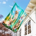 thumbnail image 3 of FLAGWIX Here Comes The Big Bunny Easter Golden Retriever Flag, Outdoor Easter Decoration - House Flag (29.5" x 39.5"), 3 of 4