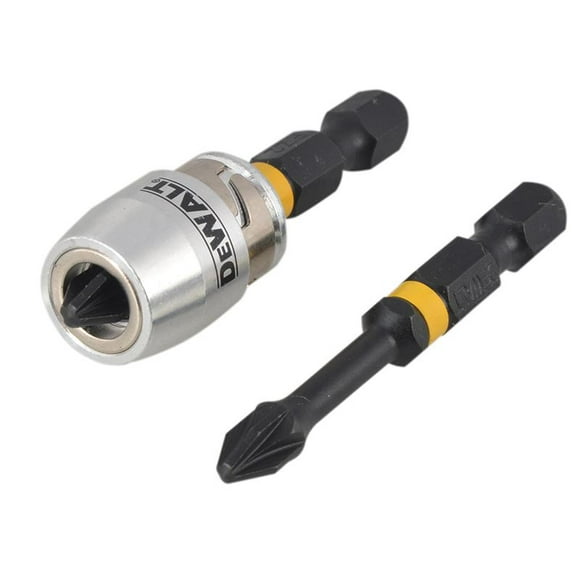 DEWALT - Impact Torsion Bits PZ2 x 50mm (x2) and Magnetic Screwlock Sleeve
