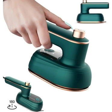 Yunnyp Portable Mini Ironing Machine,180° Rotating Handheld Steam Iron,50ml Foldable Travel Pack Iron, Professional Household Fast Heating Wired Small Electric Iron for Home and Travel