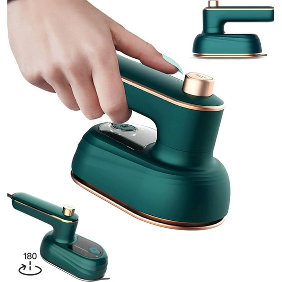 Yunnyp Portable Mini Ironing Machine, 180° Rotating Handheld Steam Iron, 50ml Foldable Travel Iron