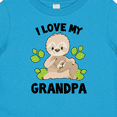 thumbnail image 4 of Inktastic Cute Sloth I Love My Grandpa with Green Leaves Boys or Girls Baby T-Shirt, 4 of 5
