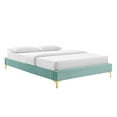 thumbnail image 5 of Modway Amber King Platform Bed in Mint, 5 of 10