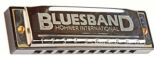 Hohner BluesBand Harmonica Key of C Blues Band Stainless Steel 