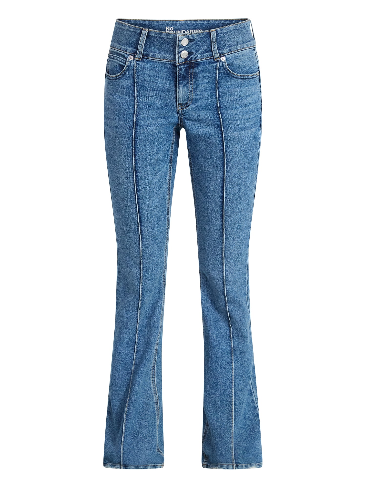 No Boundaries Pintuck Mini Bootcut Jeans, 32.5'' Inseam, Women's 00-20