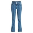 thumbnail image 3 of No Boundaries Pintuck Mini Bootcut Jeans, 32.5'' Inseam, Women's 00-20, 3 of 5