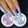 thumbnail image 2 of Copos de ópalo de fuego de cristal, lentejuelas para uñas, purpurina holográfica púrpura, polvo cromado DIY para uñas de primavera, lentejuelas de manicura GL1857 Tan Jianjun unisex, 2 of 2