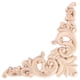 thumbnail image 4 of 2x Rubber Wood Carved Corner Onlay Applique Furniture Home Decor 30 X 7cm & 12.5x12.5cm, 4 of 5