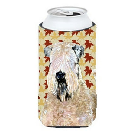 

Wheaten Terrier Soft Coated Fall Leaves Portrait Tall Boy bottle sleeve Hugger