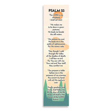 Christian Verses Bookmark | Page Marker Divider | The Lord Is My Shepherd (Psalm 23)