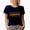 Navy Blue, variant on Tennessee, US State Themed, Groovy Retro Wavy Text Merch Gift, Black T-Shirt, Medium