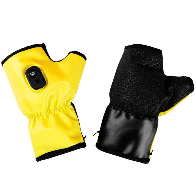 Electric Heated Motorcycle Gloves Fingerless Rechargeable Heating Snowboard Gloves Thermal ,Easy to Use