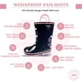 thumbnail image 5 of Norty Toddler Waterproof Rubber Rain Boots for Kids Children Boys and Girls 39822-6MUSToddler Navy/Pink, 5 of 5