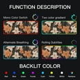 thumbnail image 5 of White Orange Flower Vintage RGB Gaming Mouse Pad Large Keyboard Mat Rubber Base 13 Light Modes, 5 of 6