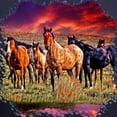 thumbnail image 3 of CafePress - Sunset Horses Women's V Neck Dark T Shirt - Women's V-Neck Dark T-Shirt, 3 of 4