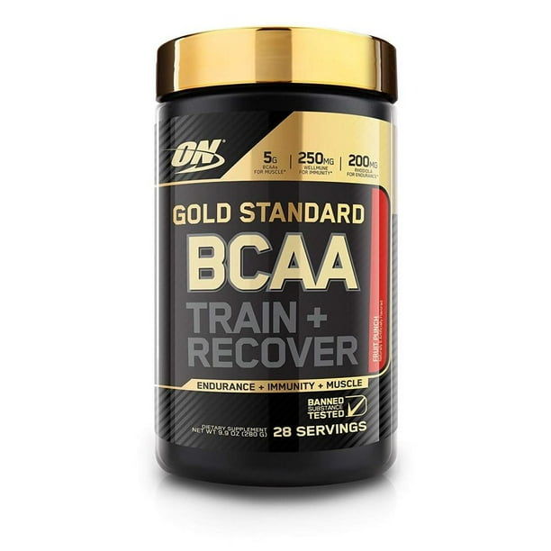 Optimum Nutrition Gold Standard BCAA Powder, Fruit Punch, 28 Servings