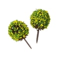 thumbnail image 1 of 50 Yellow Flower Ball Trees Train Railway Architectural Garden Scenery Layout HO, 1 of 6