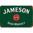 thumbnail image 1 of Placa Metal Vintage Jameson Pintura Hierro Rectangular Arte La Pared 30x40cm, 1 of 9