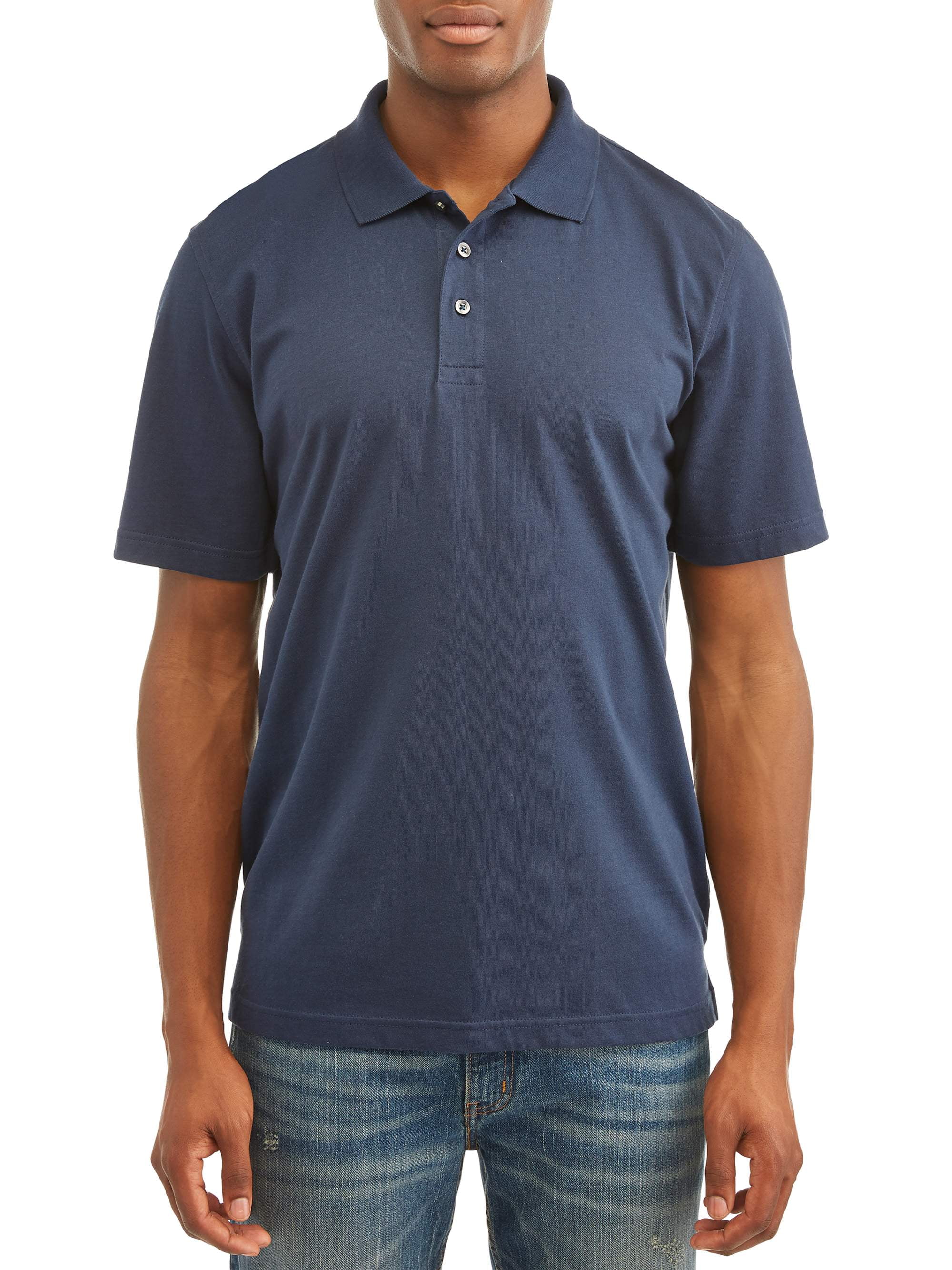 George Men's Short Sleeve Solid Polo Shirt - Walmart.com