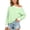 Green, variant on Enjoytime Sweatshirt for Women Patchwork Long Sleeve Off Shoulder Sweatshirt Fall Fashion Casual Pullover Tops