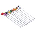 thumbnail image 1 of Palitos para mezclar cócteles Gardenne Martini Picks, 10 unidades, de grado alimenticio, resistentes al calor, diseño único, para bebidas, palitos largos, 1 of 7
