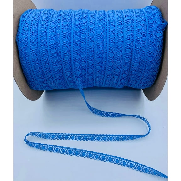 Med Blue 7/16" Fine Baby Lace
