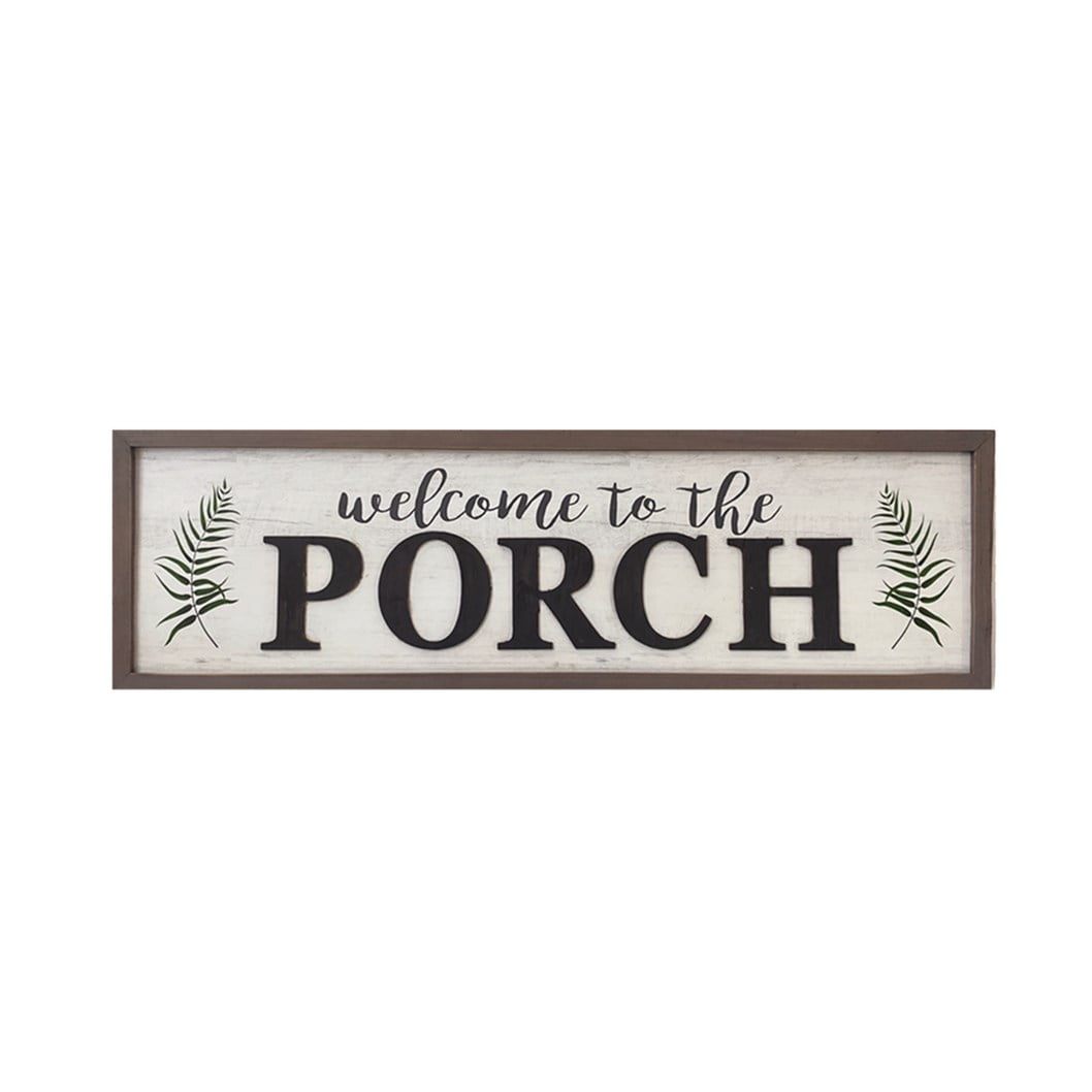 Parisloft to The Porch Wood Framed Sign, Farmhouse Wall Decor