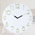thumbnail image 3 of Maytalsory Wall Clock With Luminous Function For Numbers And Hands Luxury Room Decor Yellow green, 3 of 6
