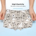 thumbnail image 3 of Yiaed Puppy Print Boys' Boxer Briefs Cotton Casual Stretch Comfort Boys Boxers - Kids Boxer Briefs Underwear for Boys (6-18)-Small, 3 of 5