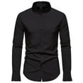 thumbnail image 2 of Njoeus Mens Slim Fitted Long Sleeve Tuxedo Dress Shirt Casual Medieval Porm Party Performing T-Shirts, 2 of 9