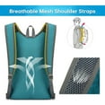 thumbnail image 2 of 10/15L Small Rucksack Foldable Backpack Lightweight Packable Daypack Travel Outdoor Hiking Shoulder Bag, 2 of 8