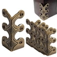 thumbnail image 4 of Shoreew 5/10/15 Pcs Corner Protectors with Screws Vintage Style Solid Metal Baseboard Corner Guards Easy Installation Skirting Board Corner Protectors, 4 of 7