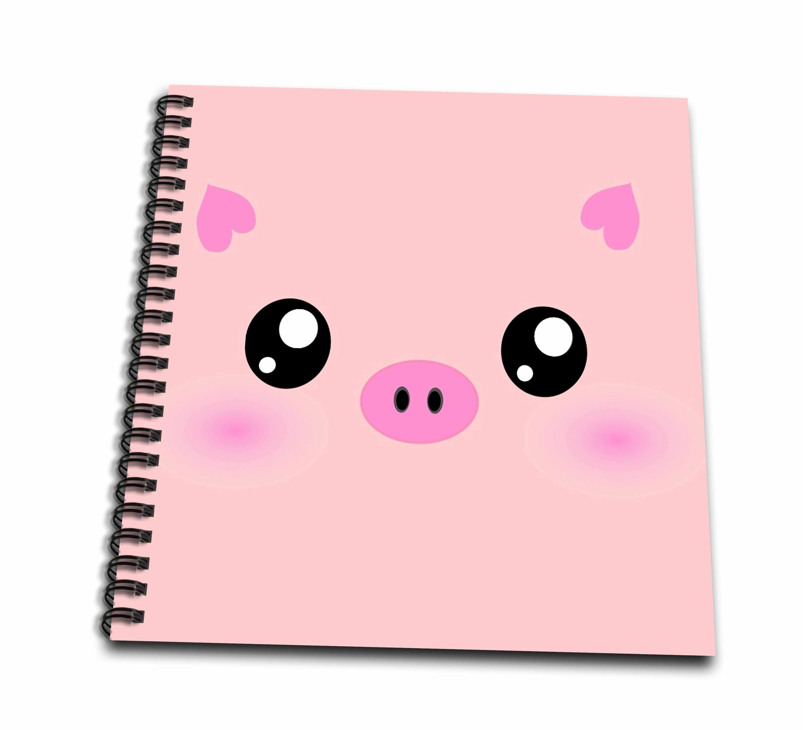 Cute Pig Sketchbook: Bleedproof sketchbook for Drawing, Sketching and  Writing. 120 pages. Paper size 8.5 x 11 . Cute pink pig cover book for kids  and
