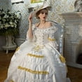 thumbnail image 2 of KEMAO Rococo Baroque Marie Antoinette Dresses 18th Century Renaissance Costumes Historical Period Dress Ball Gown, 2 of 5