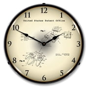 Nintendo 64 Game System and Controller 2001 Patent LED Lighted Premium Wall Clock