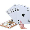 super big giant jumbo playing cards full deck huge standard print novelty poker index playing cards - fun for all ages! - 8 x 11 inches