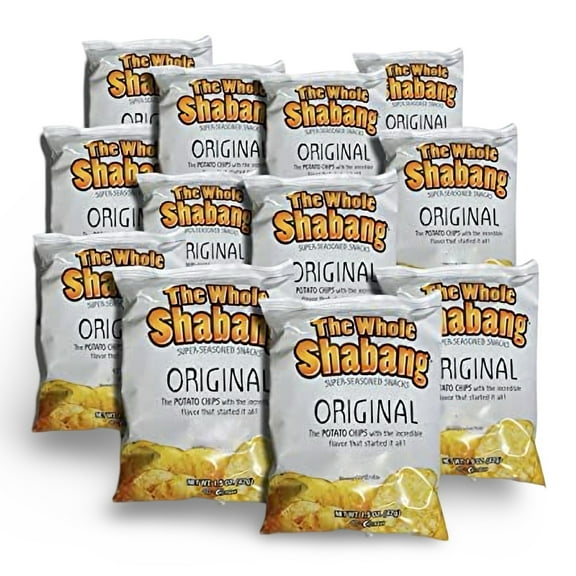 The Whole Shabang Potato Chips by Moon Lodge 1.5 Oz | Original | Pack of 12