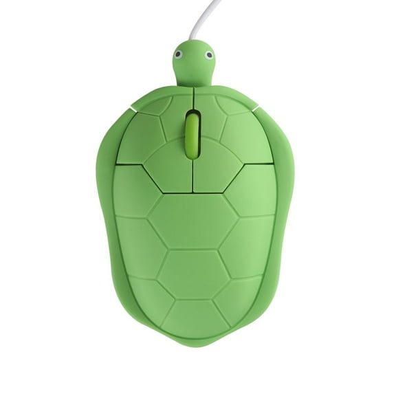 KUYHRF USB Wired Mouse,Green Cute Mouse with Animal Turtle Shape design, Silent Corded Mouse for Kids Children Women, Computer Mouse for MacBook PC Laptop Computer