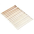 thumbnail image 4 of LHCER Bamboo Knitting Needles Set, Single Pointed Carbonized Knitting Needle 18 Sizes (2mm to 10mm), Knitting Needles Set, Bamboo Knitting Needles Set, 4 of 7