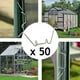 thumbnail image 3 of 50Pcs Stainless Steel Greenhouse W Clips Spring Wire Glazing Glass Frame Fixing Clamp, 3 of 5