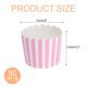 thumbnail image 2 of 50 piezas de fundas para cupcakes para bodas, tazas de papel para hornear y forros para muffins para cumpleaños (rosa y blanco), 2 of 6