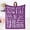 Purple-2, variant on Inspirational Gifts for Women,Gifts for Women for Valentines, Positive Healing Compassion Throw Blanket Gifts for Friend Mom Sister Colleague(Pink Blanket)